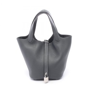 【二手】愛馬仕 HERMES 手提包 Picotin Lock PM 迷霧灰 迷霧灰 皮革 Picotin Lock PM 迷霧灰 女款 全新未使用
