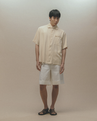 PMITH No.28 - Ivory Oversized Shorts Sleeve Shirt