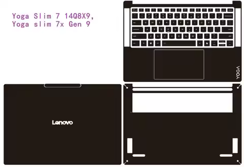 for Lenovo Yoga Slim 7 14Q8X9 Yoga Air 14s Q8X9 Yoga slim 7x Gen 9 2024 PRE-CUT Anti-scratch Vinyl S