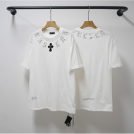 8761 Silver Hot Diamond Cross Men Women Short Sleeve