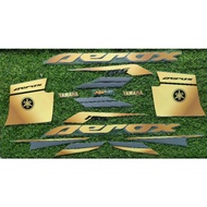 Striping STICKER ALL NEW AEROX CONNECTED VVA NVX 155 GOLD SERIES TRANSPARENT