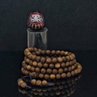 海南種植綠奇楠 108粒 8mm 沉香手鍊 ( HKA2309 )