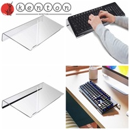 KENTON Acrylic Keyboard Stand, Tilted Ergonomic Design Computer Keyboard Holder, Universal Portable 