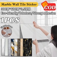 30x60cm wall sticker Marble Wall Tile Paper Kitchen Wall Sticker Wall Paper Bathroom Wallpaper Water