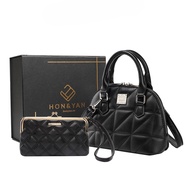 HONYAN PLUS Tas Wanita Loran Gift Set Tas Selempang Wanita Slingbag Wanita Gift Set 2 In 1 Premium