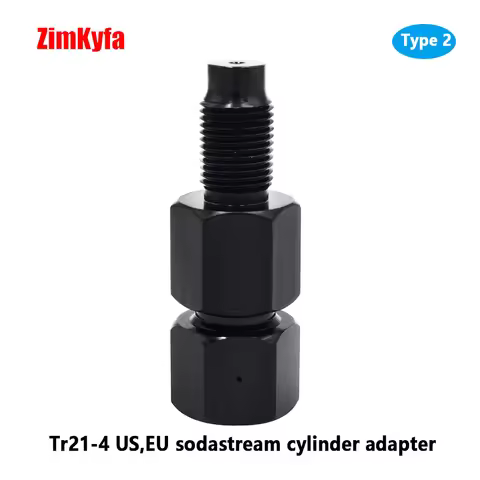 CO2 Adapter Gas Source Adaptor For Sodastream Cylinder Tr21-4 Bottle,M16x1.5 For 88g 90g Cylinder