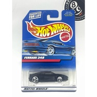 Hot Wheels Ferrari 348 black black blue card Free Protector