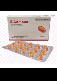 Ready stock E cap 400mg Vitamin E 4*15=60 begi