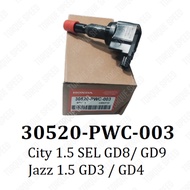 Honda Ignition Plug Coil 30520-PWC-003 City SEL GD8 GD9 Jazz 1.5 GD3 GD4