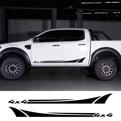 For Nissan NAVARA NP300 D40 D23 D22 2Pcs Car Door Side Stripes Stickers Pickup 4x4 Graphic Vinyl Dec