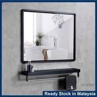 Rectangle Mirror Hanging Mirror Wall Mirror Vanity Mirror Makeup Mirror Deco Cermin Segi Empat Bathroom Mirror IKEA