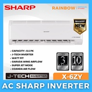 Ac SHARP 1/2 Pk AH-X6ZY Jtech Inverter teknologi Refrigrant R32