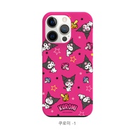 (เคสคอมโบ)เคสไอโฟน Sanrio Kuromi แท้ 100% สำหรับ iPhone16 เคส 16pro 16promax เคส 15promax 15pro 15 เ