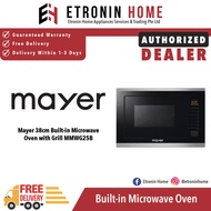 Mayer 38cm 25L Built-in Microwave Oven with Grill MMWG25B