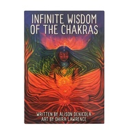 Tarot Cards Infinite Wisdom of The Chakras Oracle Cards 42 Cards English Version Divination Cards Tarot Gift for Magicians Family Nights Game Tarot Lovers elegance