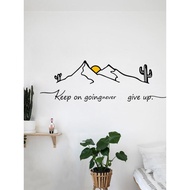 Literary ins Style Inspirational Wall Stickers Living Room Bedroom Sofa Study Bedroom Wall Stickers 