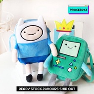 [READY STOCK] BMO Finn Jake Adventure Time Cartoon Sling Bag Kids Toys Canvas Waist Bag Crossbody Ha