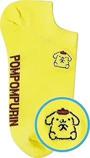 Jays Planning Sanrio Embroidered Socks Pom Pom Pudding, Vivid Adult (8.7-9.4 inches (22-24 cm) CES01