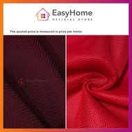 Kain Net Merah Web Textured Red Fabric - 1 meter | Seat Cover Door-trim Recaro Sofa Home Decor Interior Bag DIY