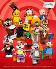 Lego (全套12款) 71030 Minifigure, Looney Tunes 連底板 說明書 包裝袋  (全新開袋確認)