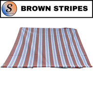 WITH ROPE 4x4 4x6 6x5 6x6 6x7 6x8 6x9 6x10 6x12 FEET Stripes Roll Up and Roll Down Sunproof & Waterp