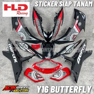 “STICKER TANAM” YAMAHA NVX155 BATIK COVER SET/ NVX COVER SET/ NVX155 V2 batik Cover Hitam Merah Biru