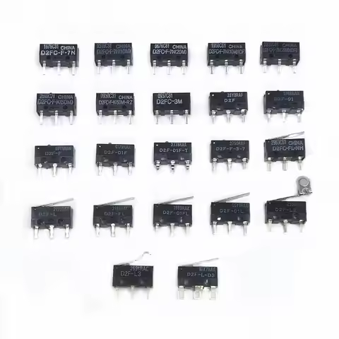 2Pcs Original D2FC micro switch D2FC-F-7N 10m 20m OF D2FC-F-K (50M) 60MN D2F D2F-F D2F-01 D2F-01L D2