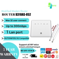 NEW 4G LTE Modem Modified Unlimited Hotspot Huawei B310AS-852 B315S-607 4G Router Modem CPE Household Portable B310
