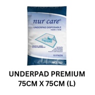 PREMIUM UNDERPAD - SIZE L - 75CM X 75CM