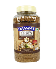 Daawat Quick Cooking Brown Basmati Rice Diet Diabetic Rice 5kg {Made in India} In Jar
