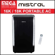 MISTRAL 16,000 / 18,000 BTU PORTABLE AIRCON (MPAC1600R | MPAC1800R)