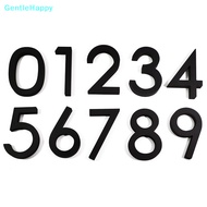 GentleHappy Address Big Modern Door Alphabet Floag House Number Letters Sign #0-9 Black Numbers 125mm 5 in Home Outdoor sg