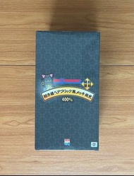 Bearbrick 400% 發光 黑色招財貓