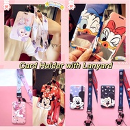 [Ready Stock]Cute Carton Ez-link Card/ Bank Card/ Student ID/ Bus Card Lanyard Badge Cards Holder w Strap Christmas Gift