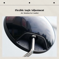 Wide Angle Side Mirror, Universal 8mm Round Mirror, Compatible with Yadea, Aima, Tailg, Two-Wheeler