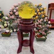 Golden Obisidian Volcanic Stone Ball 14kg Solid Feng Shui