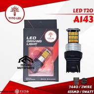 TYTO A143 T20 7440 45SMD 5Watt 2Wire Dc Canbus Led Lamp