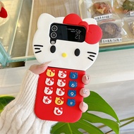 Flip Cover For Samsung Galaxy Z Flip 6 Z Flip 5 Z Flip 4 Z Flip 3 Cartoon Hello Kitty Phone Case Sil
