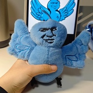 Spike Price Funny Emoticon Pack Blue Bird Doll Doll Plush Toy Creative Bird Not Bird Doll Gift &&& -
