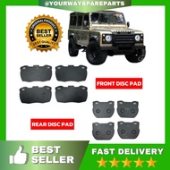 Landrover Defender 110 New Front Disc Pad Rear Disc Pad made in UK 1set Disc Brake Pads