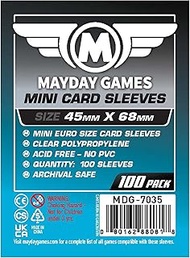 Mini Euro Card Sleeve 45 MM X 68 MM pack of 100