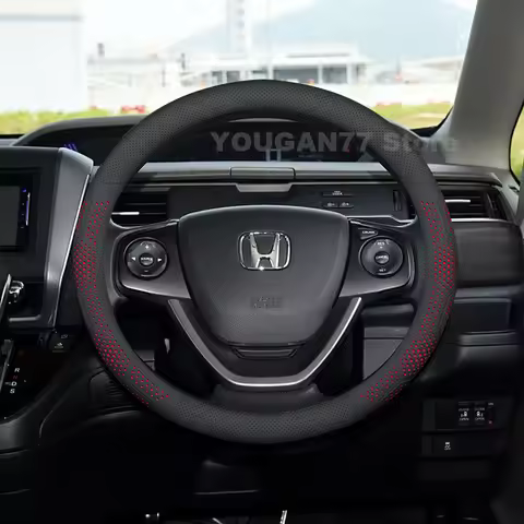 Leather Car Steering Wheel Cover For Honda Freed GB3 GB4 2008-2025 Non-slip Auto interior Honda Hond