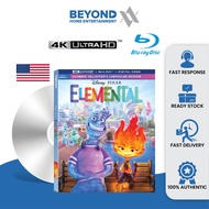 Elemental Walmart Exclusive [4K Ultra HD + Bluray][LIKE NEW]  Blu Ray Disc High Definition