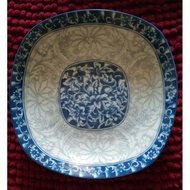 Wholesale 2 square plates with 7 Bat Trang porcelain (ms 809)18cm