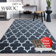 MAROC Floor Carpet 210x300 G14 Grey, Floor Carpet, Fur Carpet