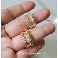 Nagita Gold Crystal Titanium 22K Women's Ring (Gold)