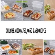 CHUNBE CB WARE RECTANGULAR FOOD CONTAINER / 10 SETS