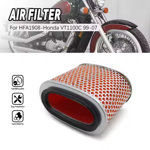 Air Filter Intake Cleaner HFA1908 For 2000-2007 Honda Shadow Sabre 1100 VT1100C2
