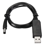 USB To 3.5mm x 1.35mm Plug Barrel Jack 5V DC Power Supply Cord Cable 65cm