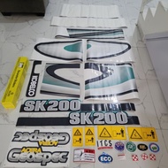 Stiker Alat Berat Excavator Kobelco Sk 200-8 Sticker Kobelco Sk 200-8